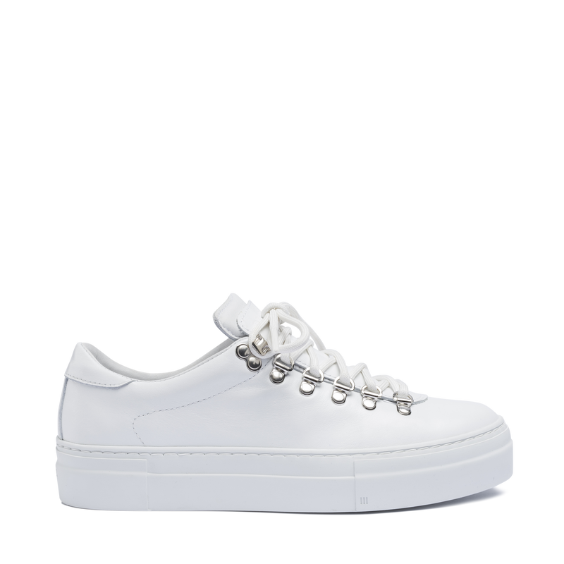 Marostica Low White Nappa Platform W