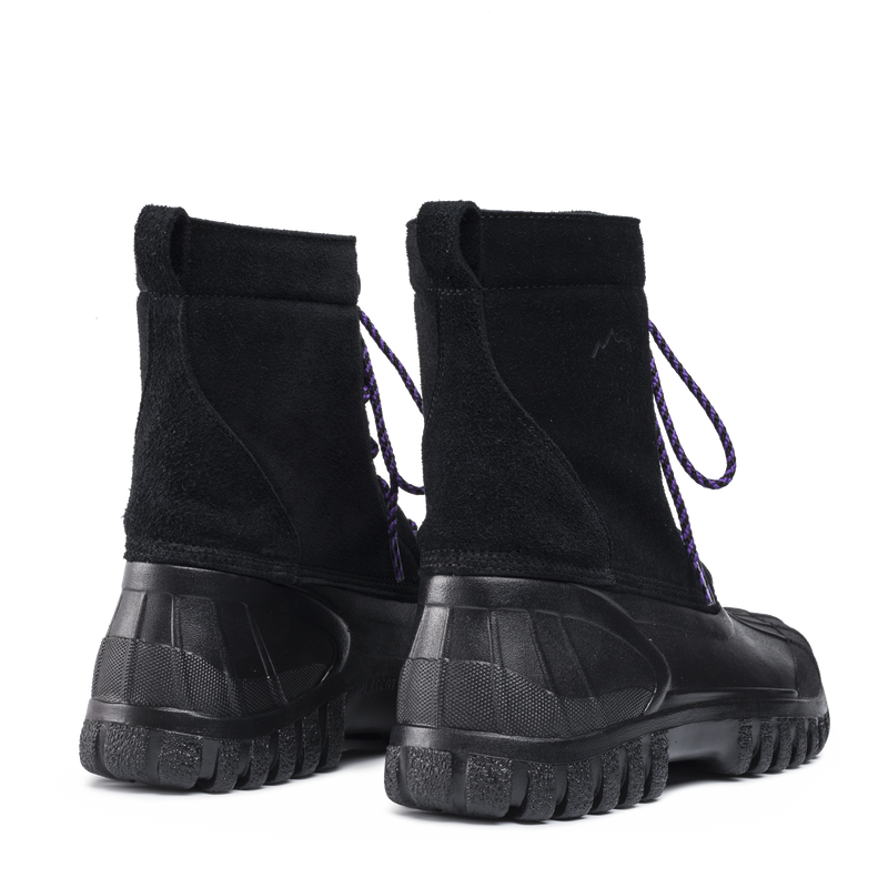 Anatra Black Suede Shearling W