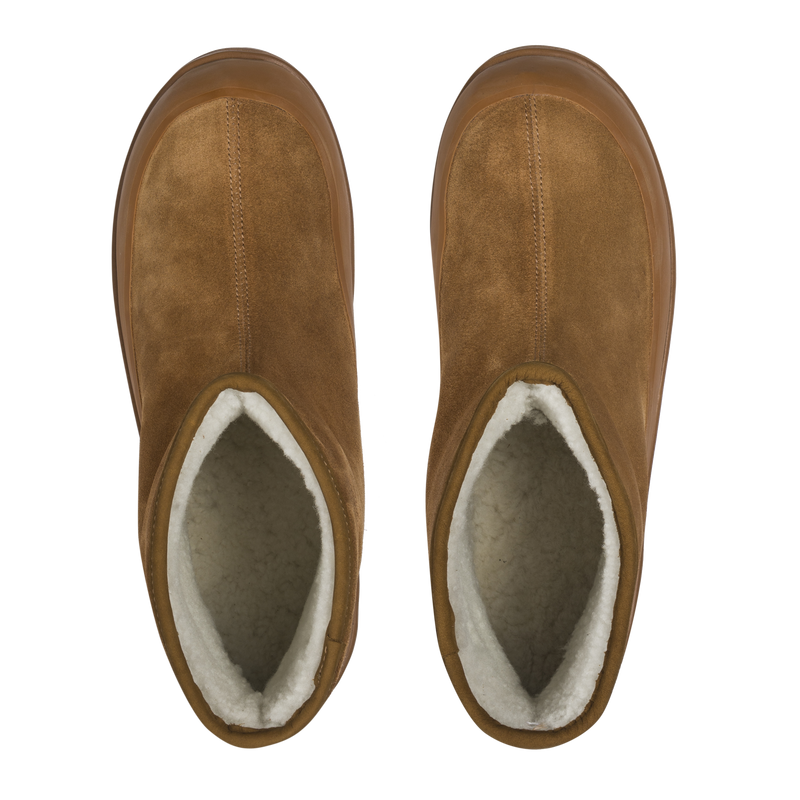 Badia Shearling Cognac Suede M