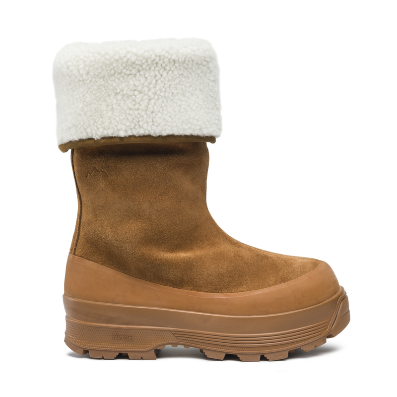 Alta Badia Shearling Cognac Suede W