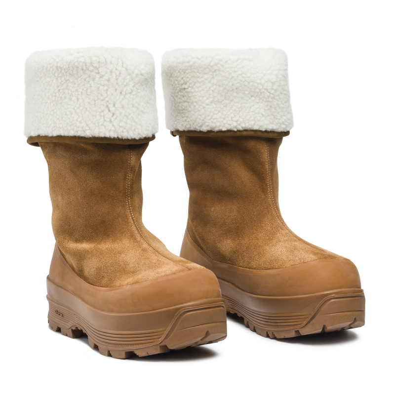 Alta Badia Shearling Cognac Suede W