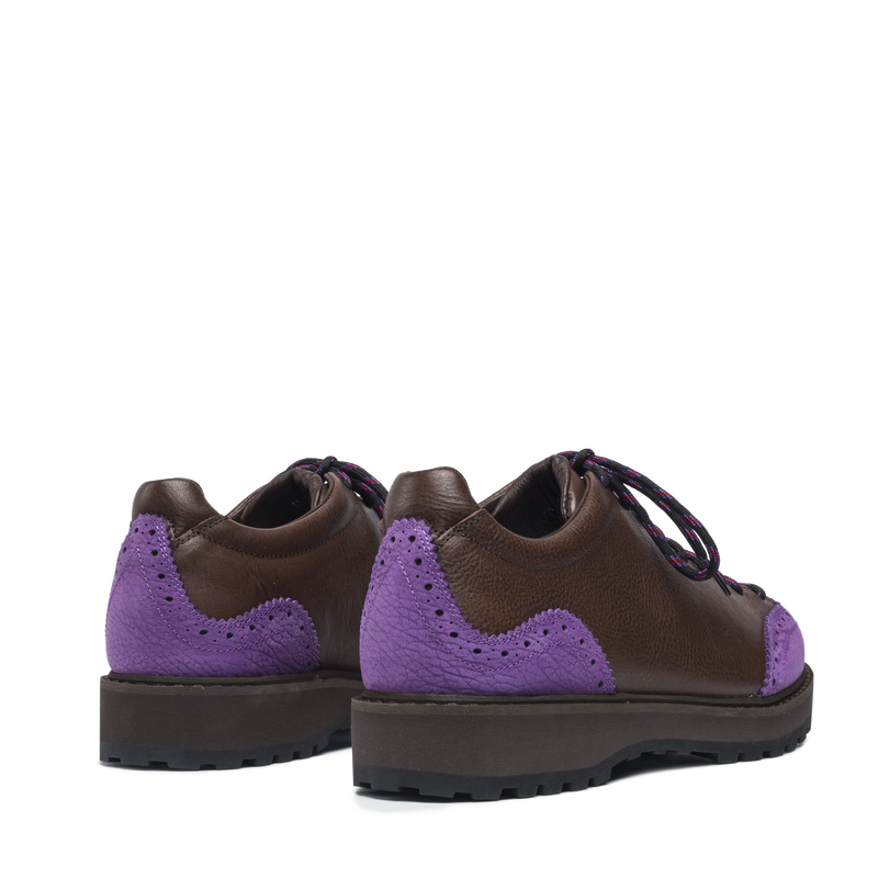 Ampezzo Wing Brown Purple Leather M