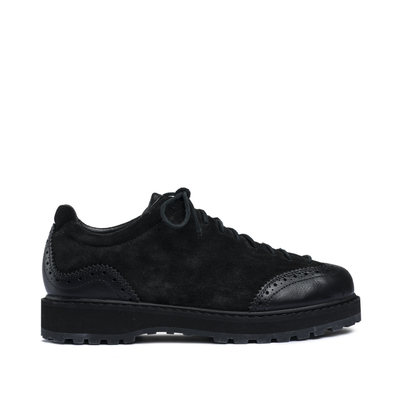 Ampezzo Wing Black Suede Leather M
