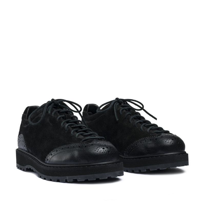 Ampezzo Wing Black Suede Leather M
