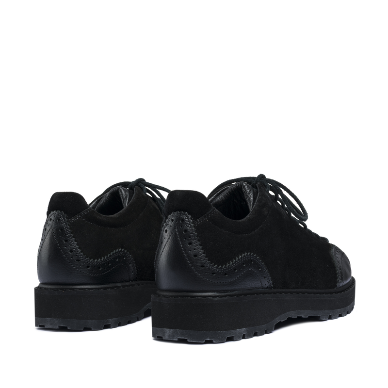 Ampezzo Wing Black Suede Leather M