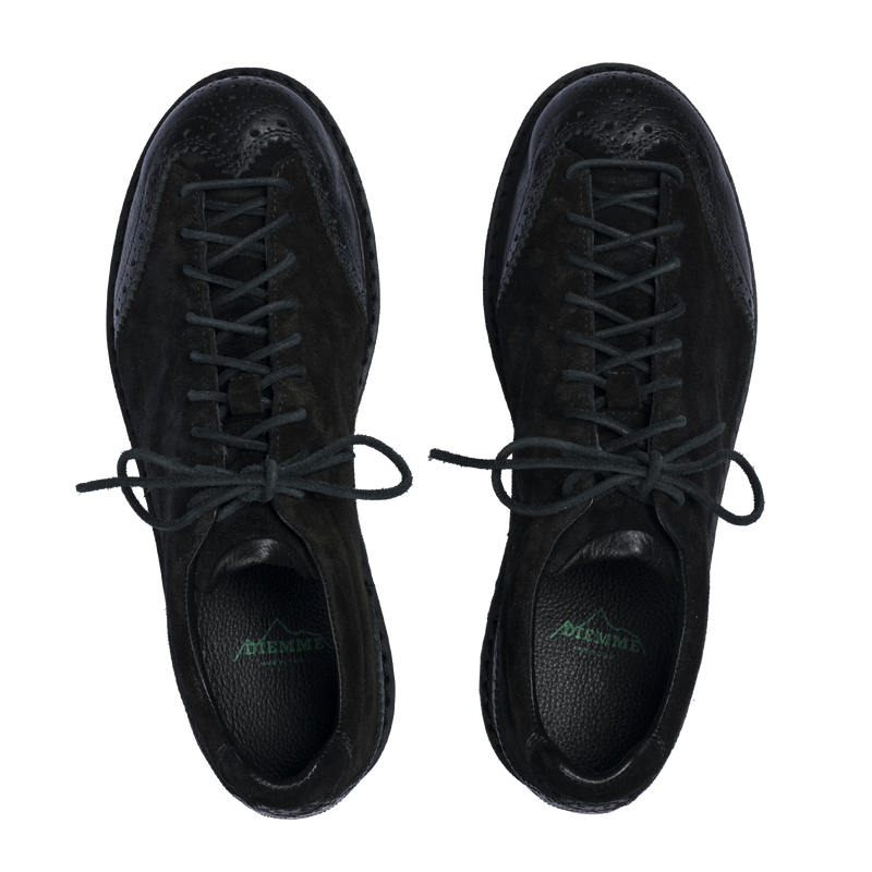 Ampezzo Wing Black Suede Leather M