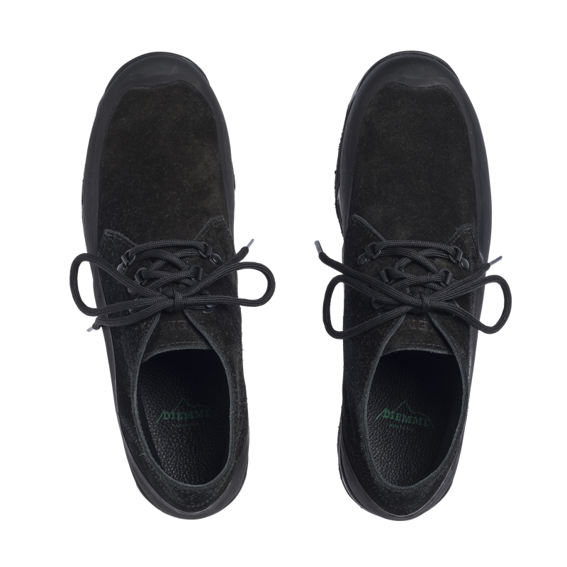 Asiago Black Hairy Suede M