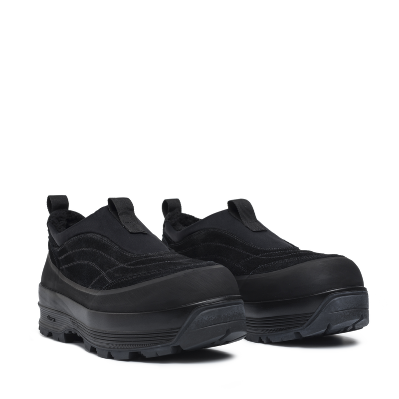 Badia Basso Shearling Black Suede M