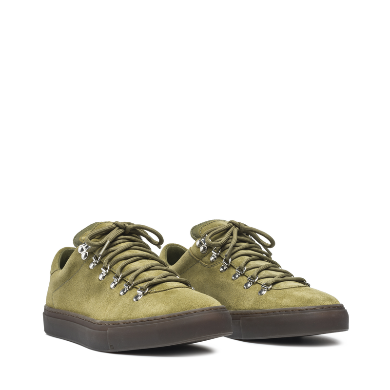 Marostica Low Green Moss Suede M