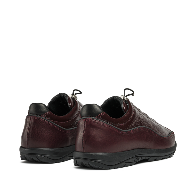 Licata Burgundy Crackled Leather M