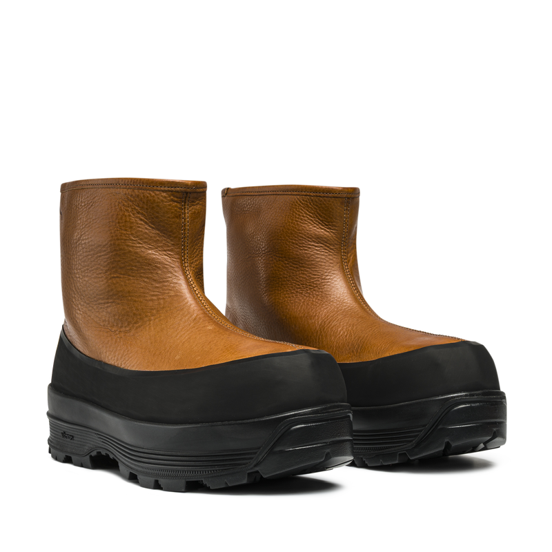 Badia Shearling Tan Leather M