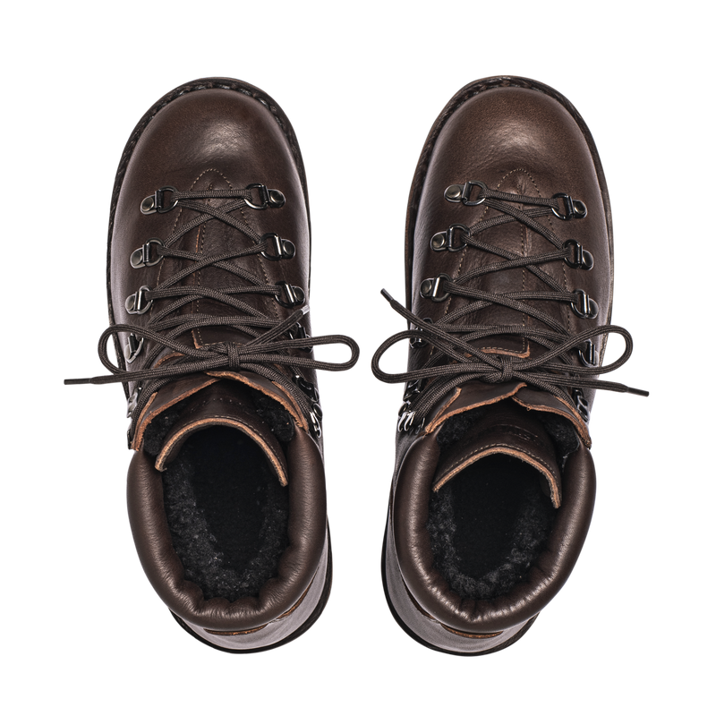 Collalto Shearling Dark Brown Leather W