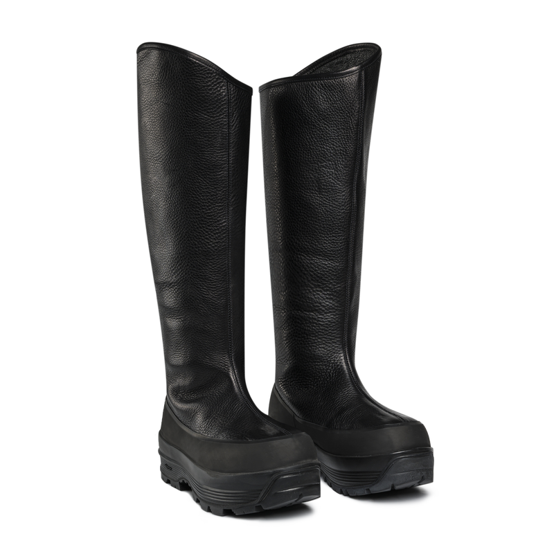 Badia Cavaliere Shearling Black Leather W