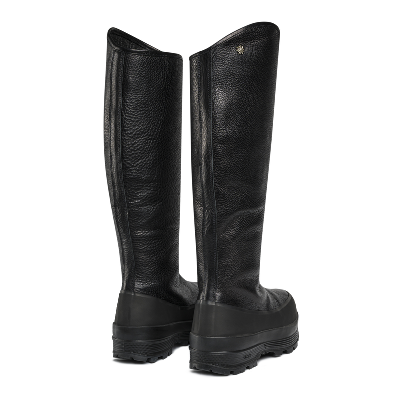 Badia Cavaliere Shearling Black Leather W