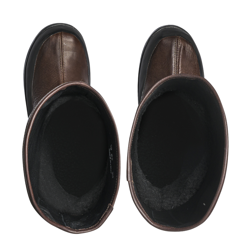 Badia Cavaliere Shearling Dark Brown Leather W