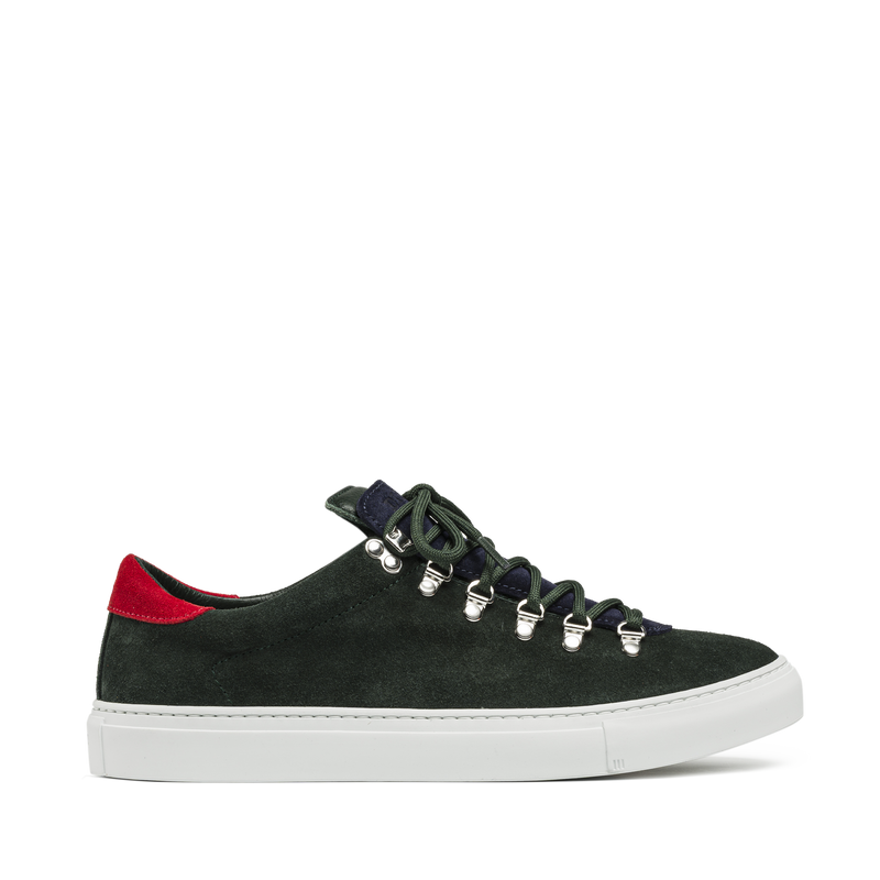 Marostica Low Bottle Green Mix Suede M