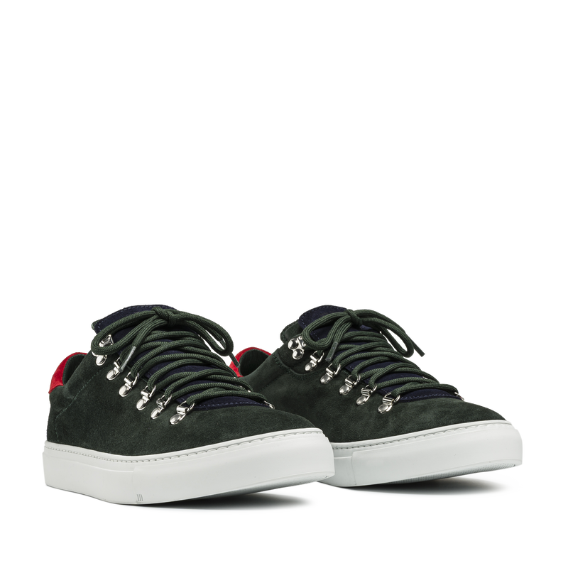 Marostica Low Bottle Green Mix Suede M