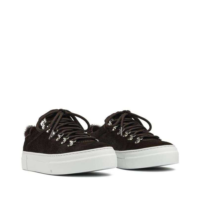Marostica Low Platform Dark Brown Haircalf W