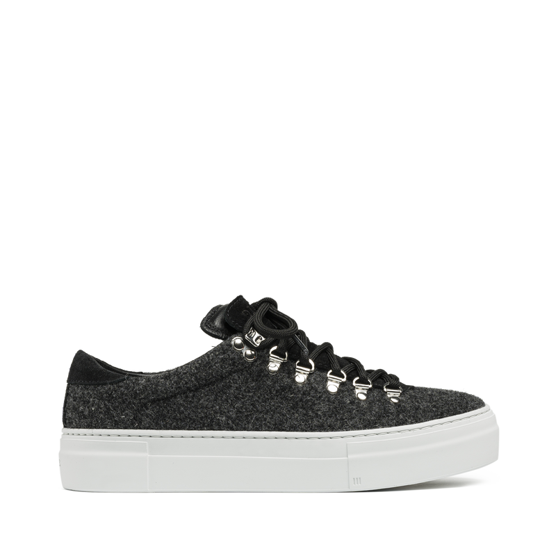 Marostica Low Platform Dark Grey Woolfelt W
