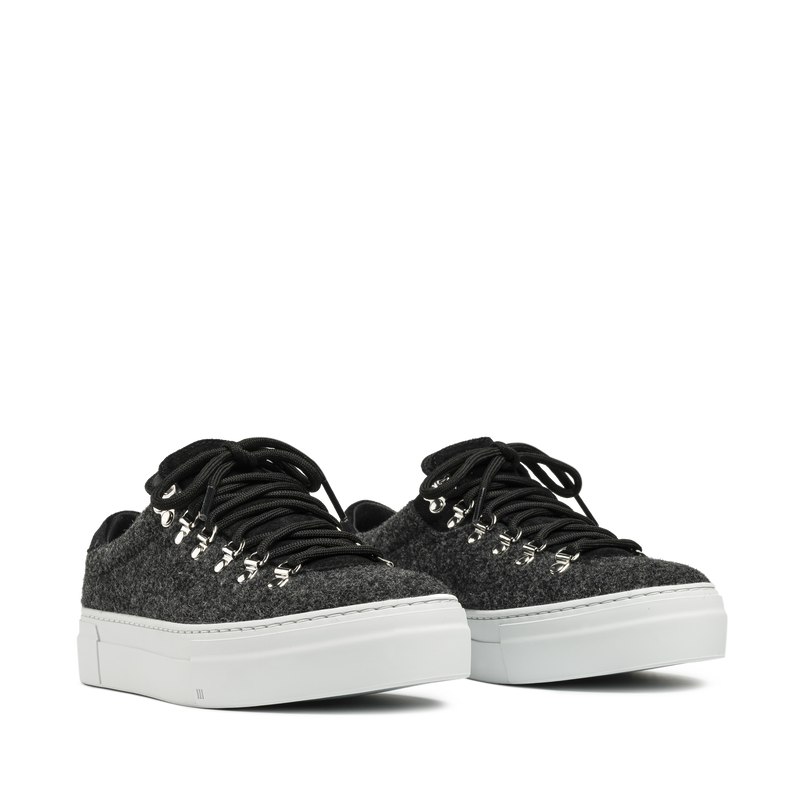 Marostica Low Platform Dark Grey Woolfelt W