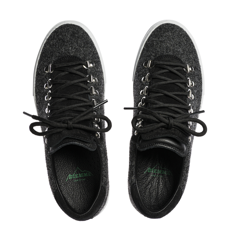 Marostica Low Platform Dark Grey Woolfelt W