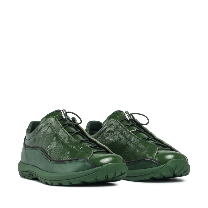 Licata Green Crackled Patent Leather M
