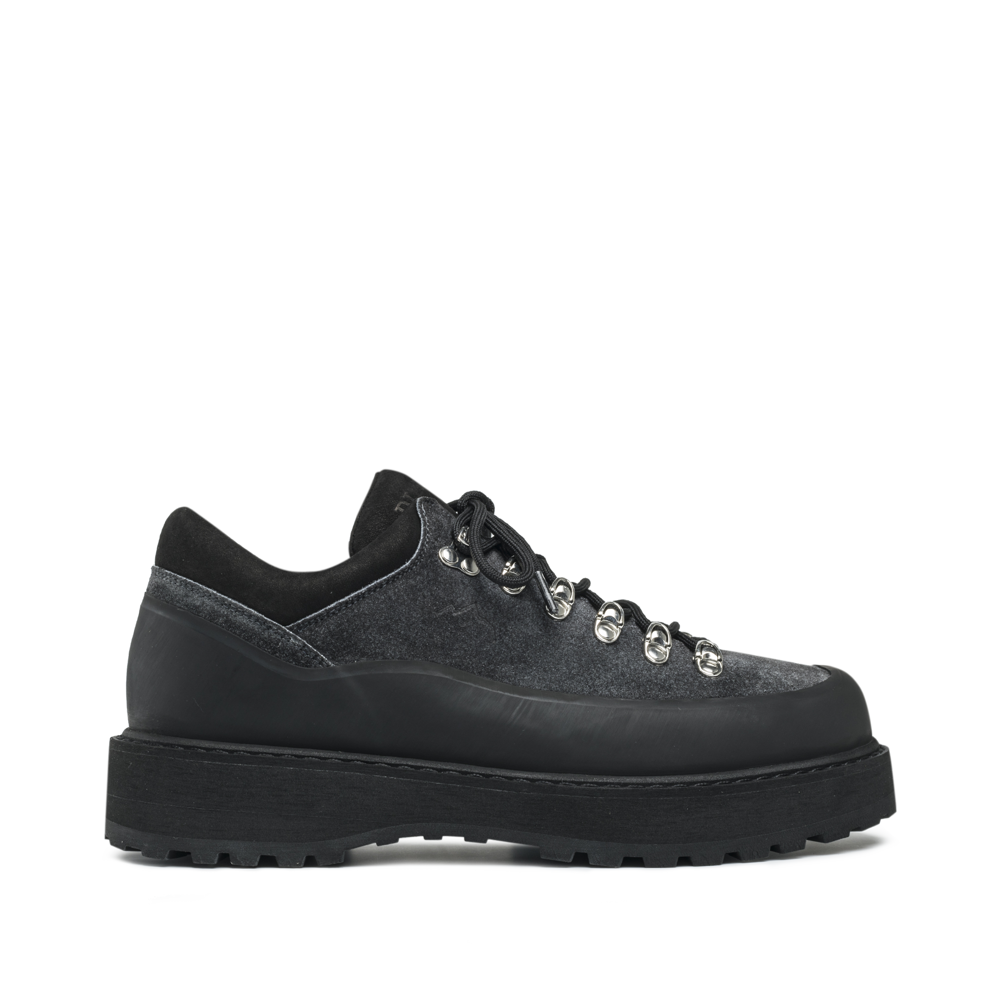 DIEMME × Bshop CORNARO DUE GOMMA BLACK37 Diemme Footwear - Cornaro Gomma Faded Black Suede M