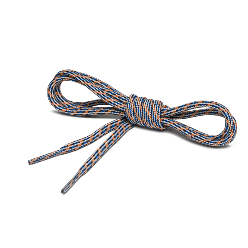 Shoe Laces Blue & Orange Mix