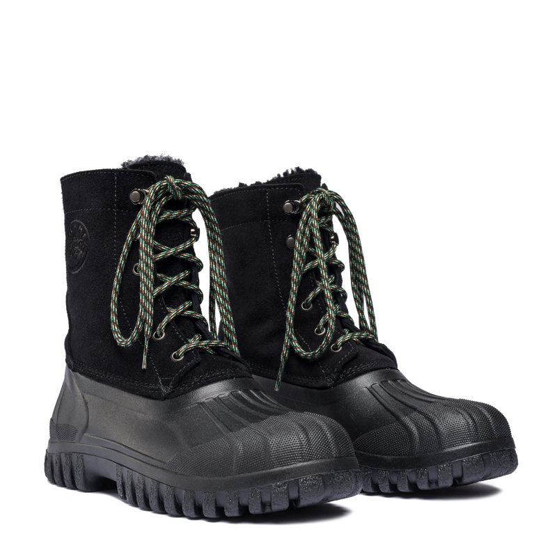 Anatra Black Suede Black Sole Shearling W