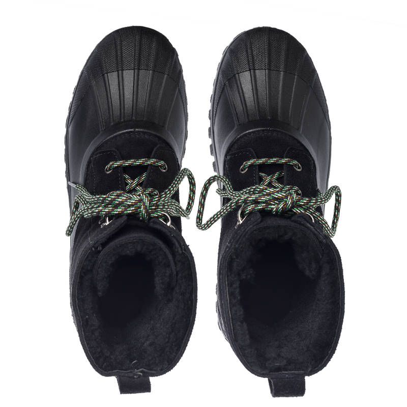 Anatra Black Suede Black Sole Shearling W